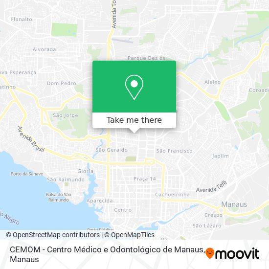 CEMOM - Centro Médico e Odontológico de Manaus map