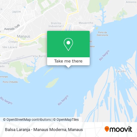 Mapa Balsa Laranja - Manaus Moderna