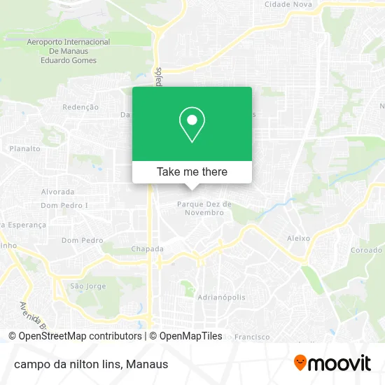 campo da nilton lins map