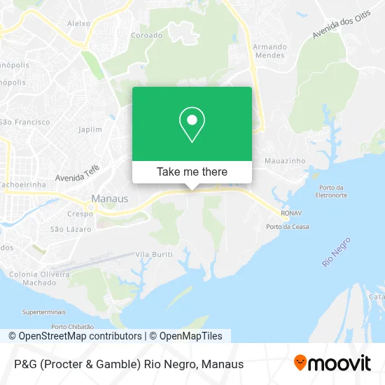 P&G (Procter & Gamble) Rio Negro map