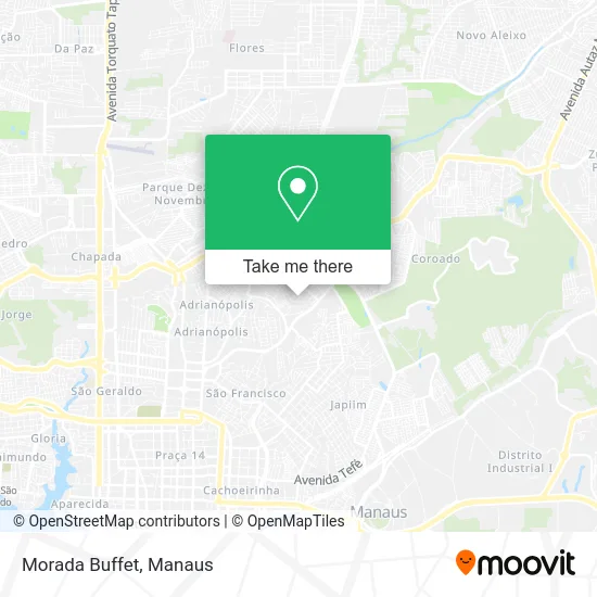 Morada Buffet map
