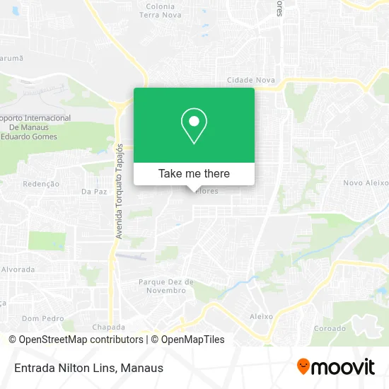 Entrada Nilton Lins map