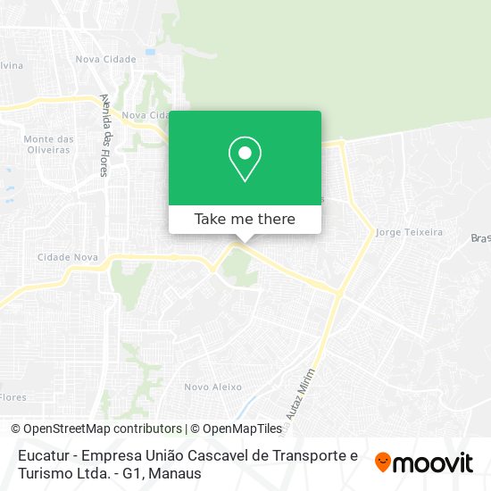 Eucatur - Empresa União Cascavel de Transporte e Turismo Ltda. - G1 map