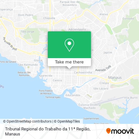 Tribunal Regional do Trabalho da 11ª Região map