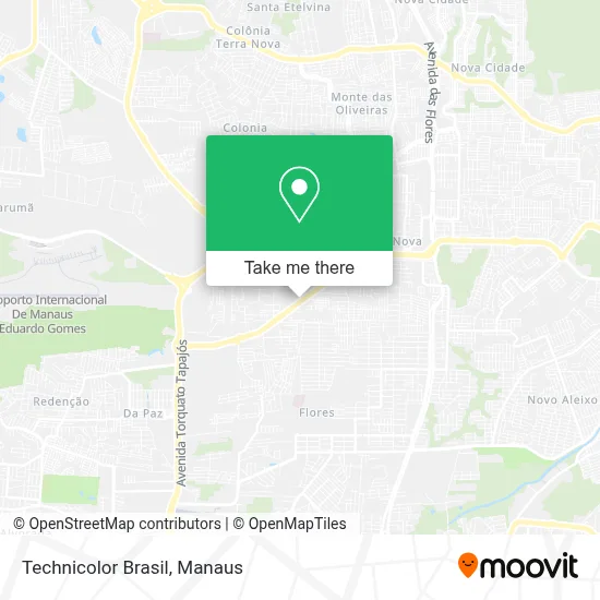 Technicolor Brasil map