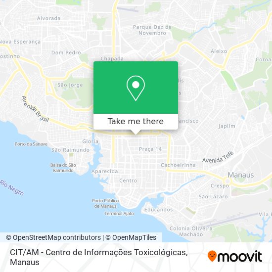 CIT / AM - Centro de Informações Toxicológicas map