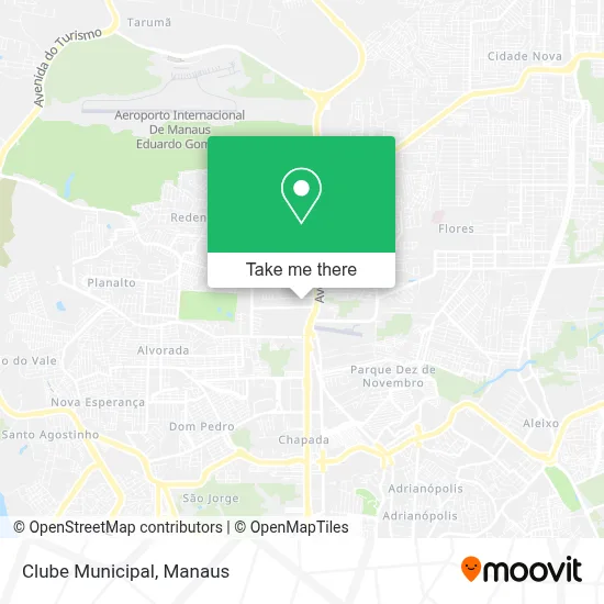 Clube Municipal map