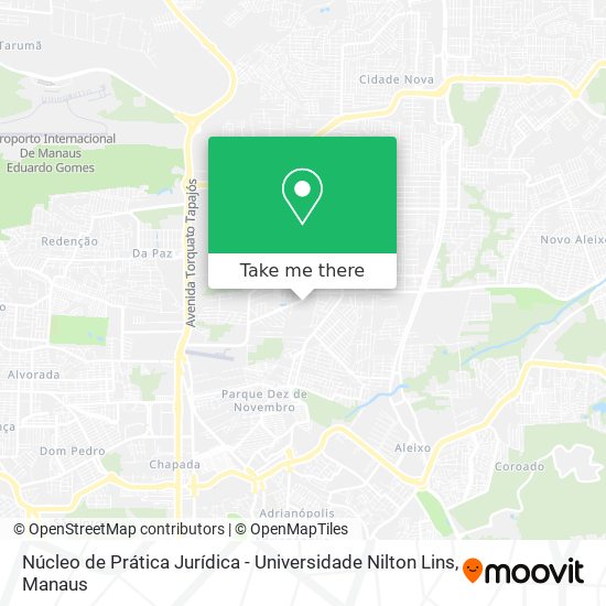 Núcleo de Prática Jurídica - Universidade Nilton Lins map