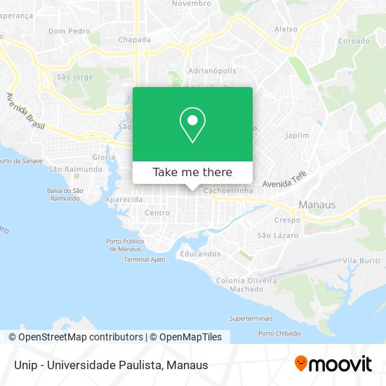 Mapa Unip - Universidade Paulista