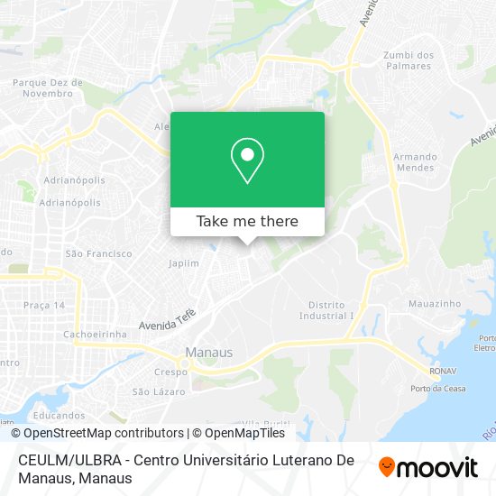 CEULM / ULBRA - Centro Universitário Luterano De Manaus map