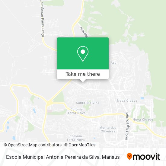 Mapa Escola Municipal Antonia Pereira da Silva