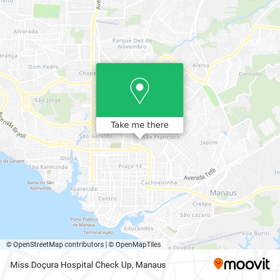 Miss Doçura  Hospital Check Up map