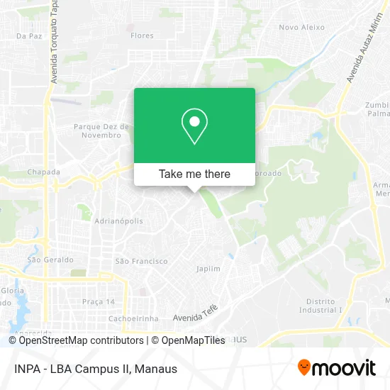 INPA - LBA Campus II map