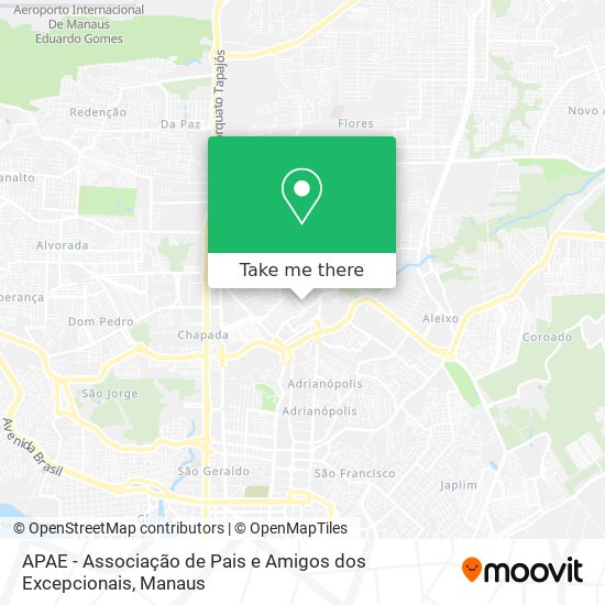 APAE - Associação de Pais e Amigos dos Excepcionais map