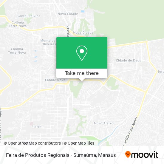 Feira de Produtos Regionais - Sumaúma map