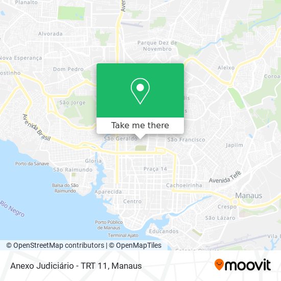 Anexo Judiciário - TRT 11 map
