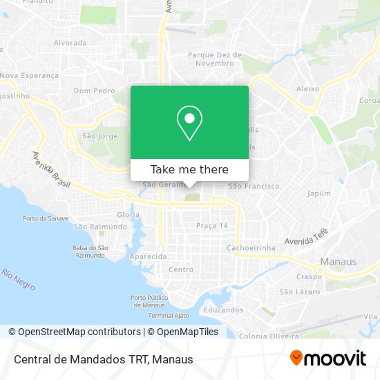 Central de Mandados TRT map
