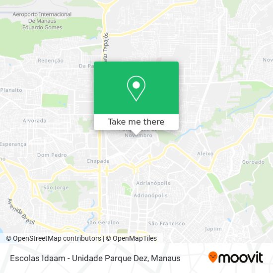 Escolas Idaam - Unidade Parque Dez map