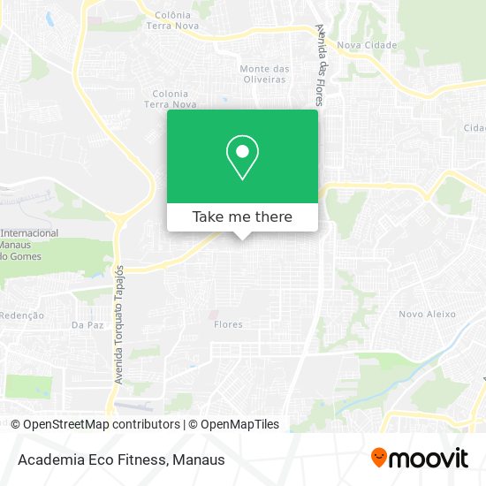 Mapa Academia Eco Fitness