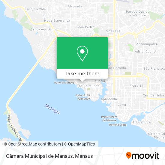 Câmara Municipal de Manaus map