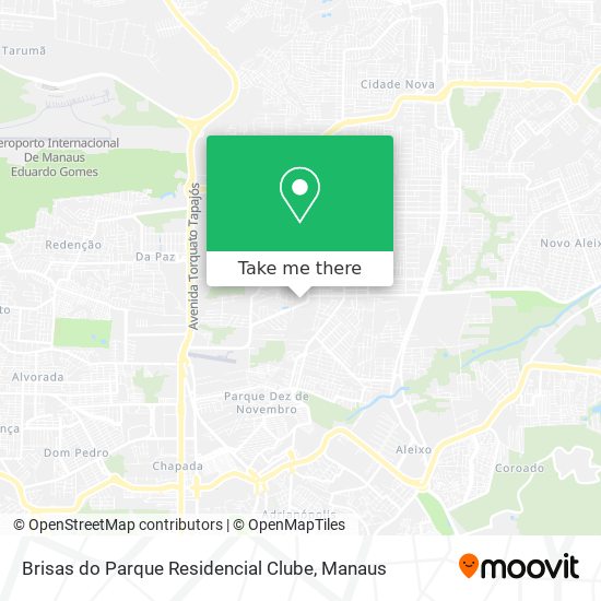 Brisas do Parque Residencial Clube map