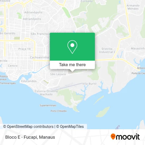 Bloco E - Fucapi map