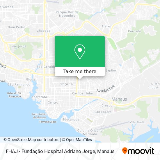 FHAJ - Fundação Hospital Adriano Jorge map