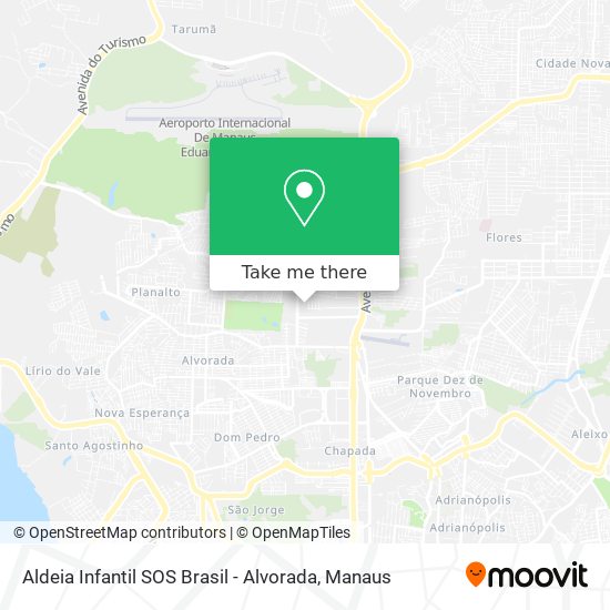 Mapa Aldeia Infantil SOS Brasil - Alvorada