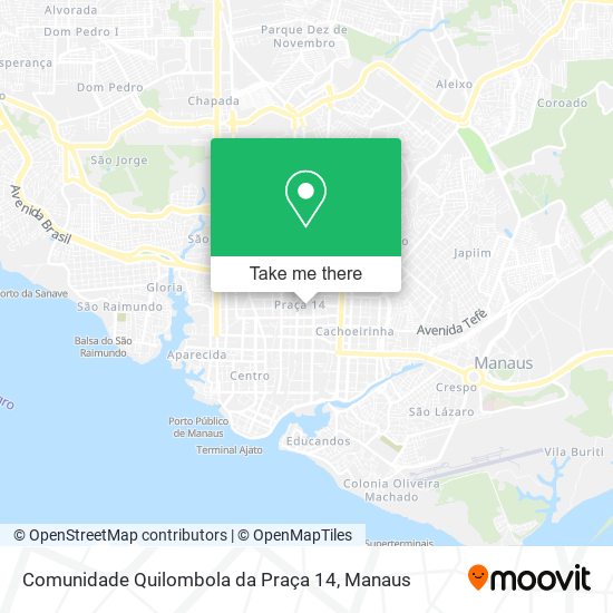 Mapa Comunidade Quilombola  da Praça 14