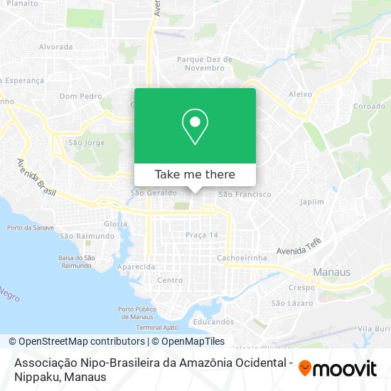 Associação Nipo-Brasileira da Amazônia Ocidental - Nippaku map