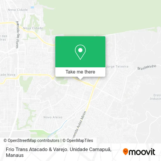 Frio Trans Atacado & Varejo. Unidade Camapuã map