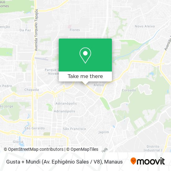Gusta + Mundi (Av. Ephigênio Sales / V8) map
