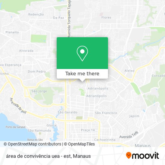 área de convivência uea - est map