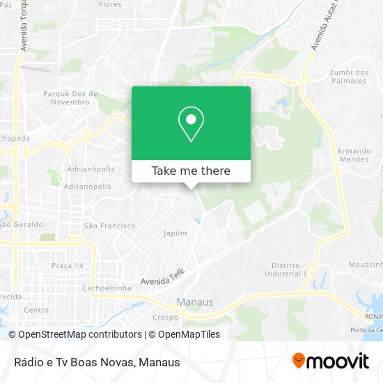 Rádio e Tv Boas Novas map