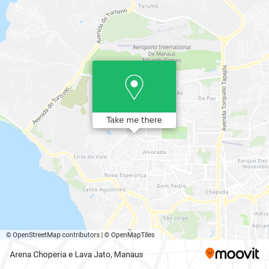 Arena Choperia e Lava Jato map