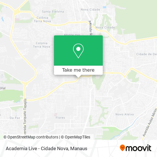 Mapa Academia Live - Cidade Nova