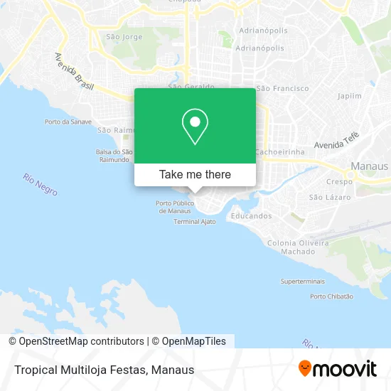 Tropical Multiloja Festas map