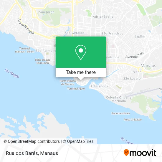Rua dos Barés map