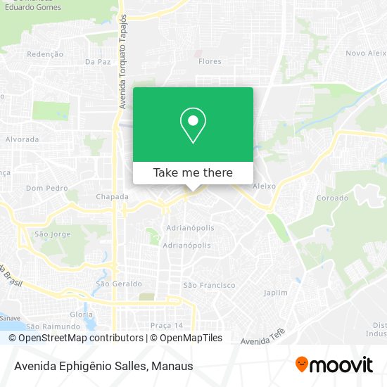 Avenida Ephigênio Salles map