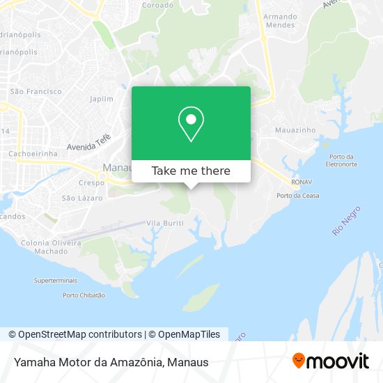 Mapa Yamaha Motor da Amazônia