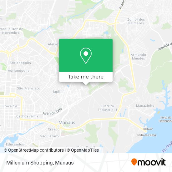 Millenium Shopping map