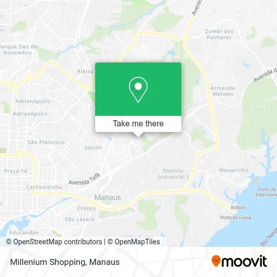 Millenium Shopping map
