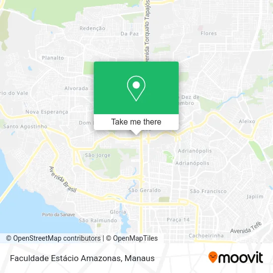 Faculdade Estácio  Amazonas map