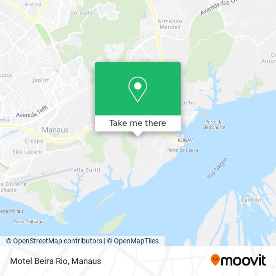 Mapa Motel Beira Rio