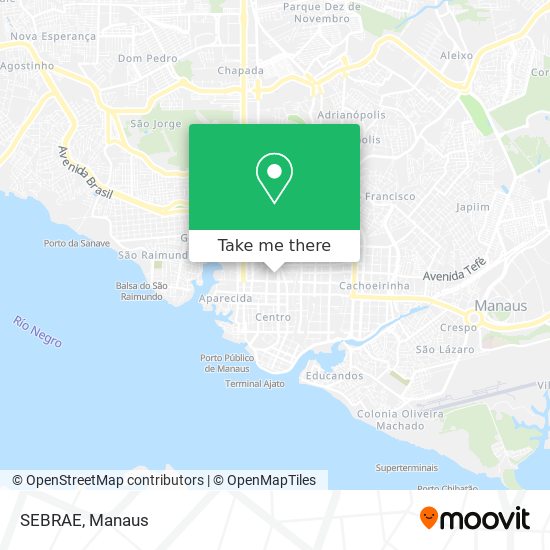 SEBRAE map