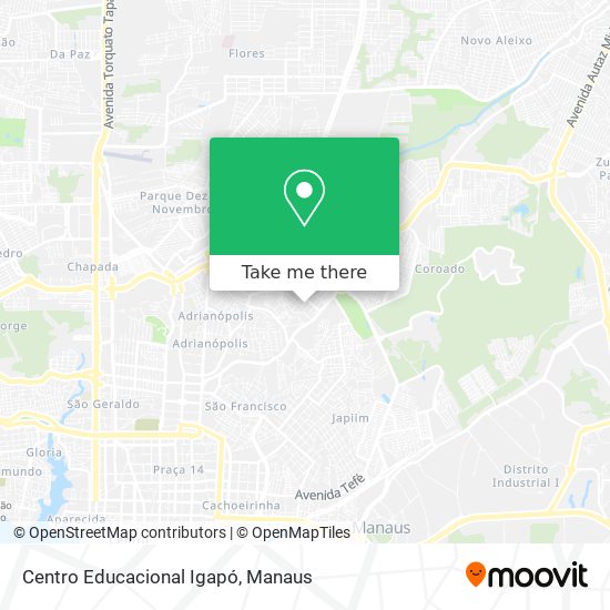 Centro Educacional Igapó map