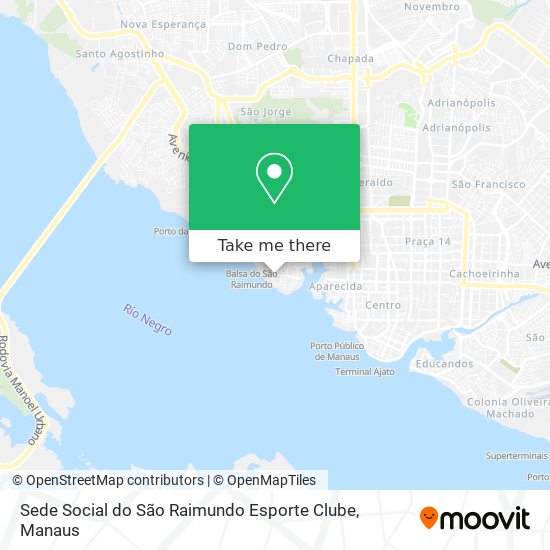 Mapa Sede Social do São Raimundo Esporte Clube