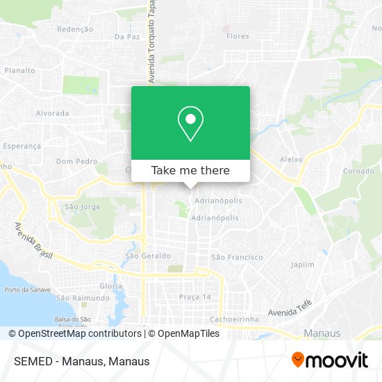 SEMED - Manaus map