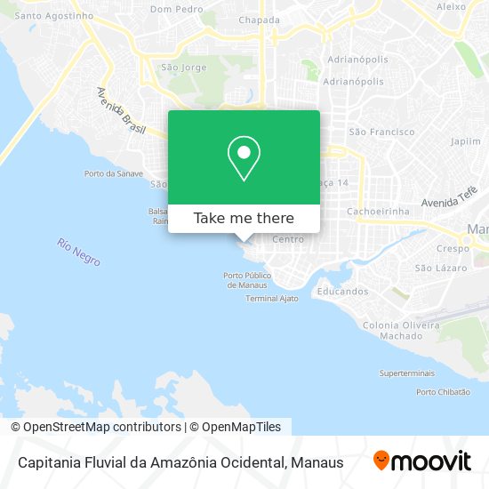 Capitania Fluvial da Amazônia Ocidental map