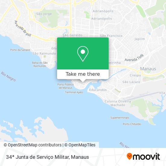 34ª Junta de Serviço Militar map